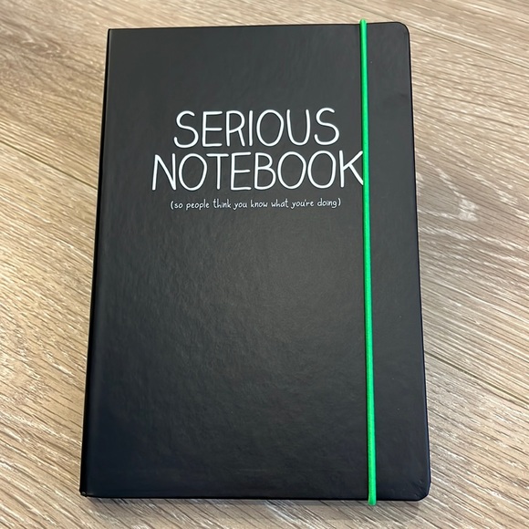 A5 Notebook - “Serious Notebook (so people think you know what you’re doing)” - Picture 1 of 5